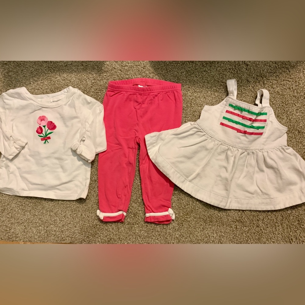 Janie and Jack Happy in Madras outfit 18-24m